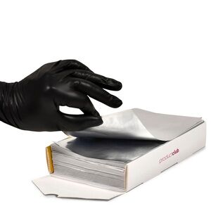 Product Club smooth heavyweight hair foil. 5” x 8” 500 sheets